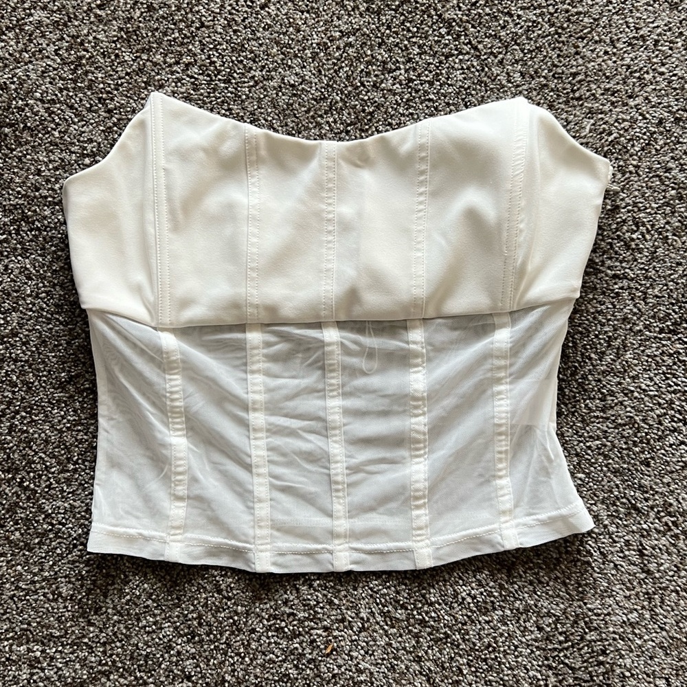 Tiger mist sheer tube top